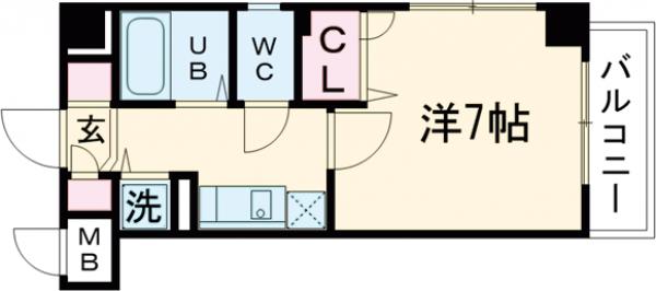 ヨーキハイム大濠の間取り