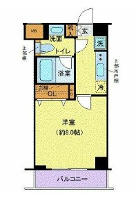 クレヴィスタ西馬込・206号室の間取り