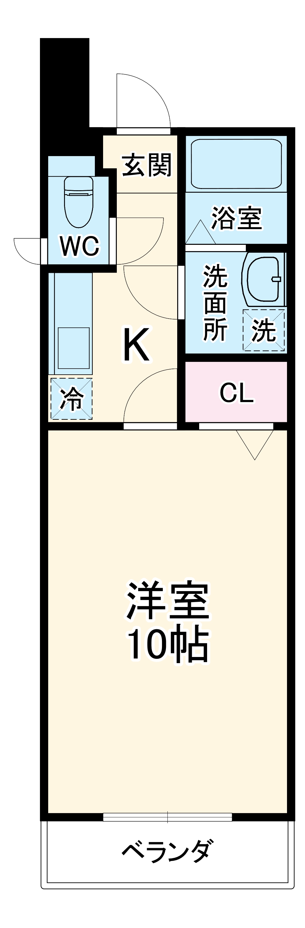 スタジオ・アミの間取り
