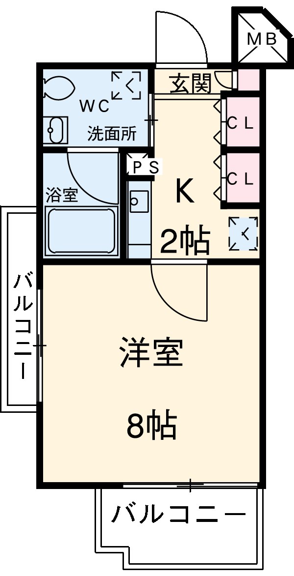 リヴシティ駒沢大学の間取り
