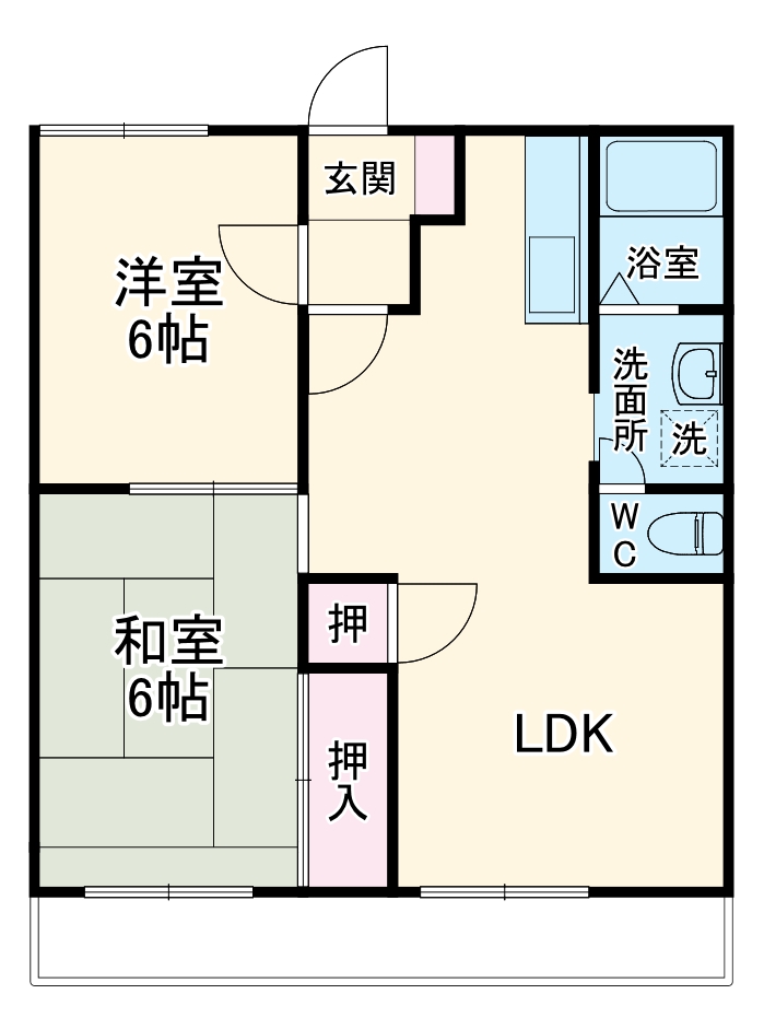 グリーンステージ中橋良Aの間取り