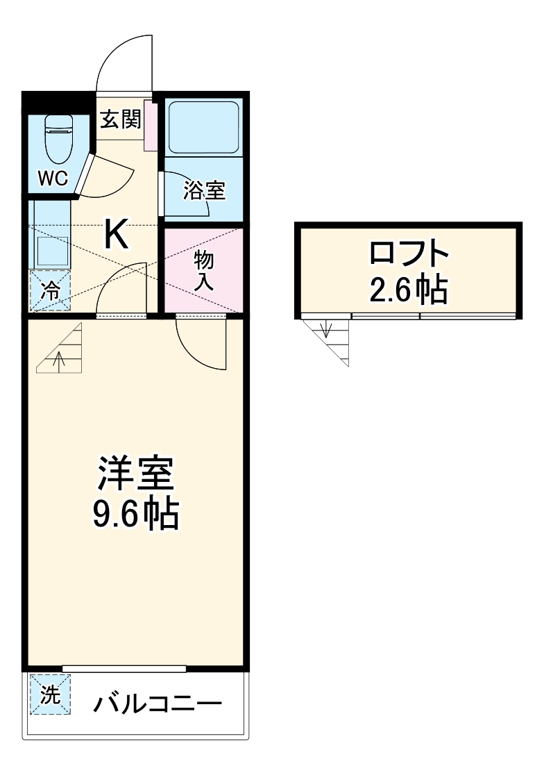 セザンヌ野依の間取り