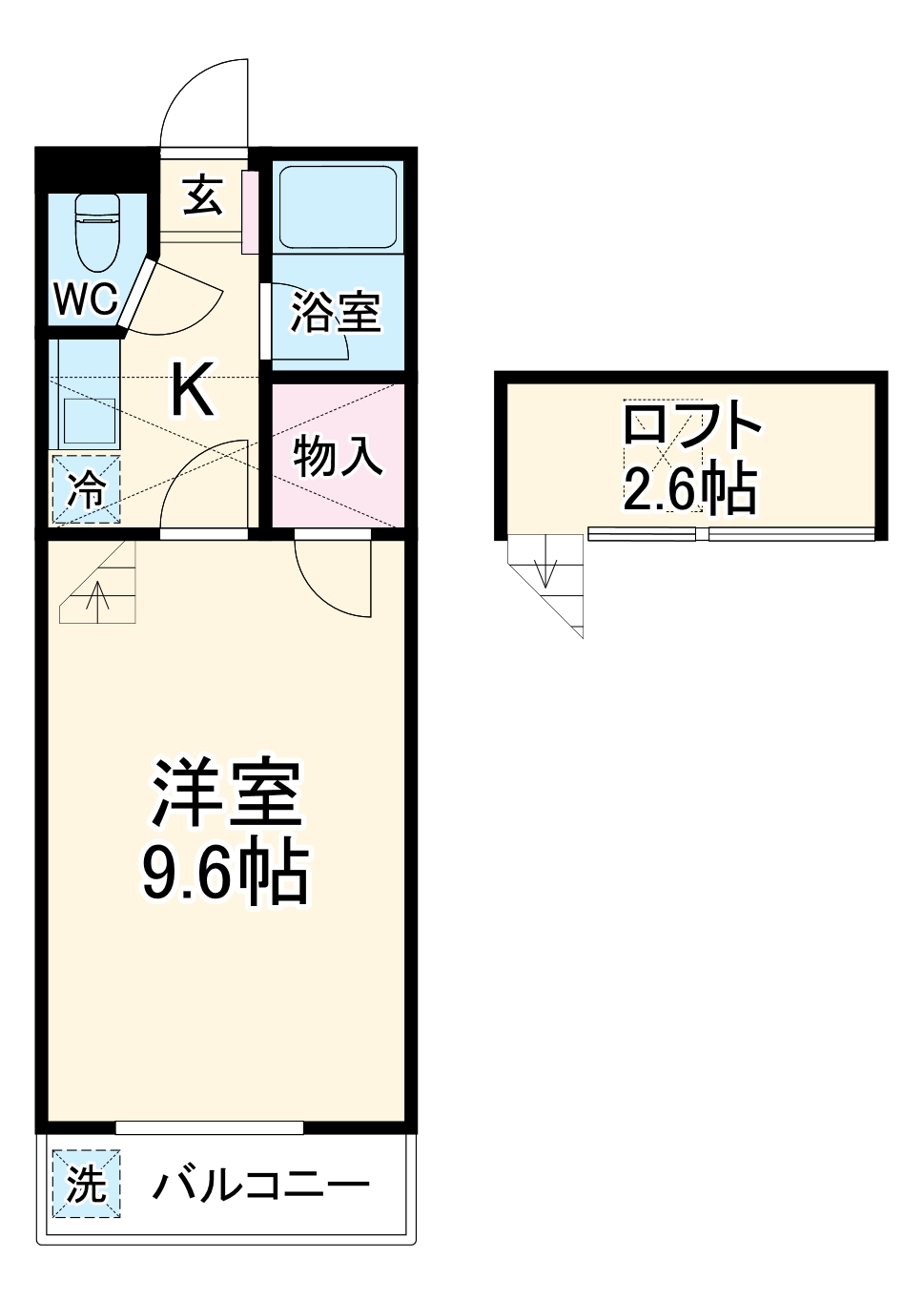 セザンヌ野依の間取り