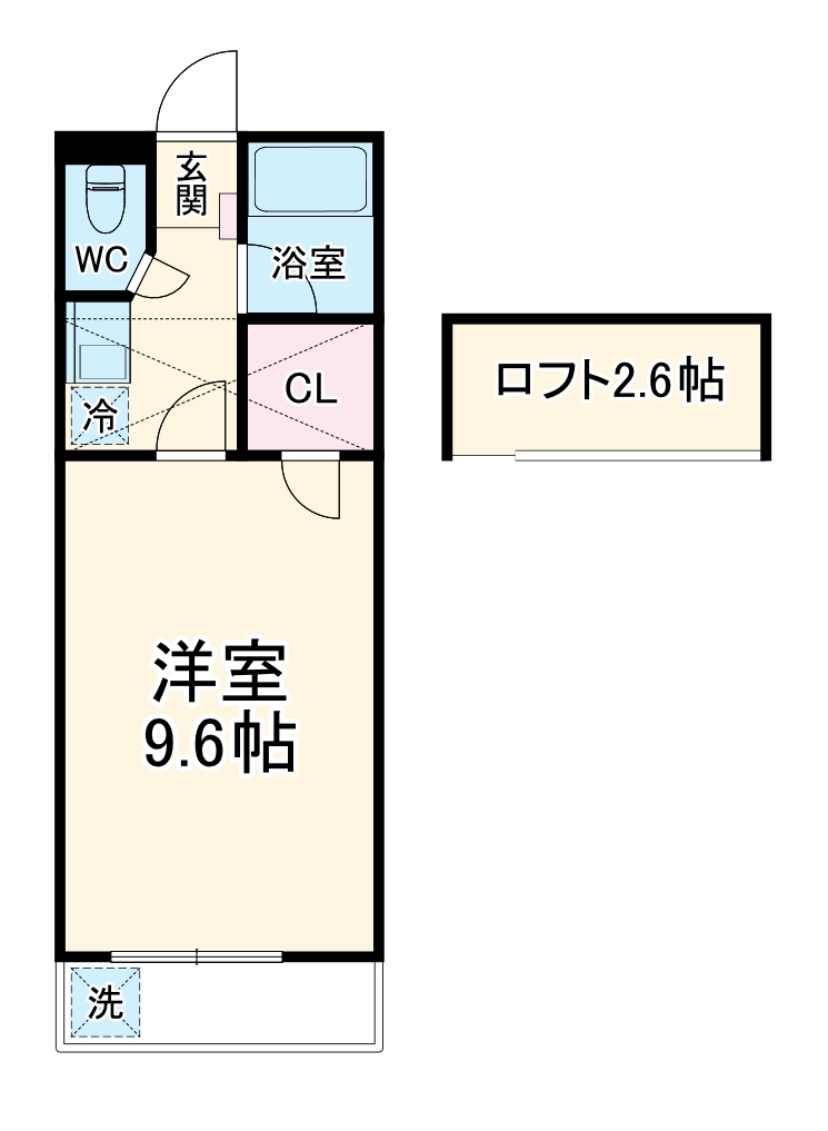 セザンヌ野依の間取り