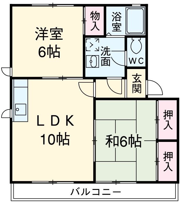 レガーロ寿里 Bの間取り