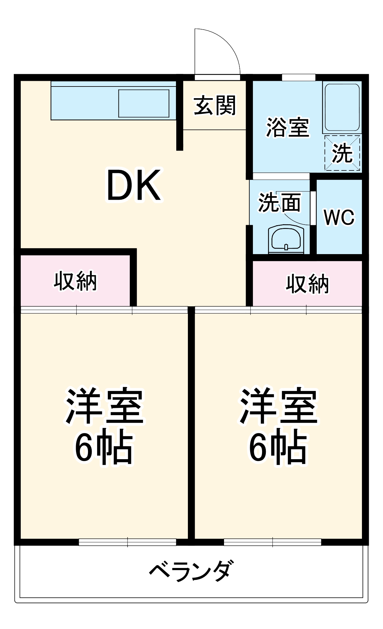 シャトー道の間取り