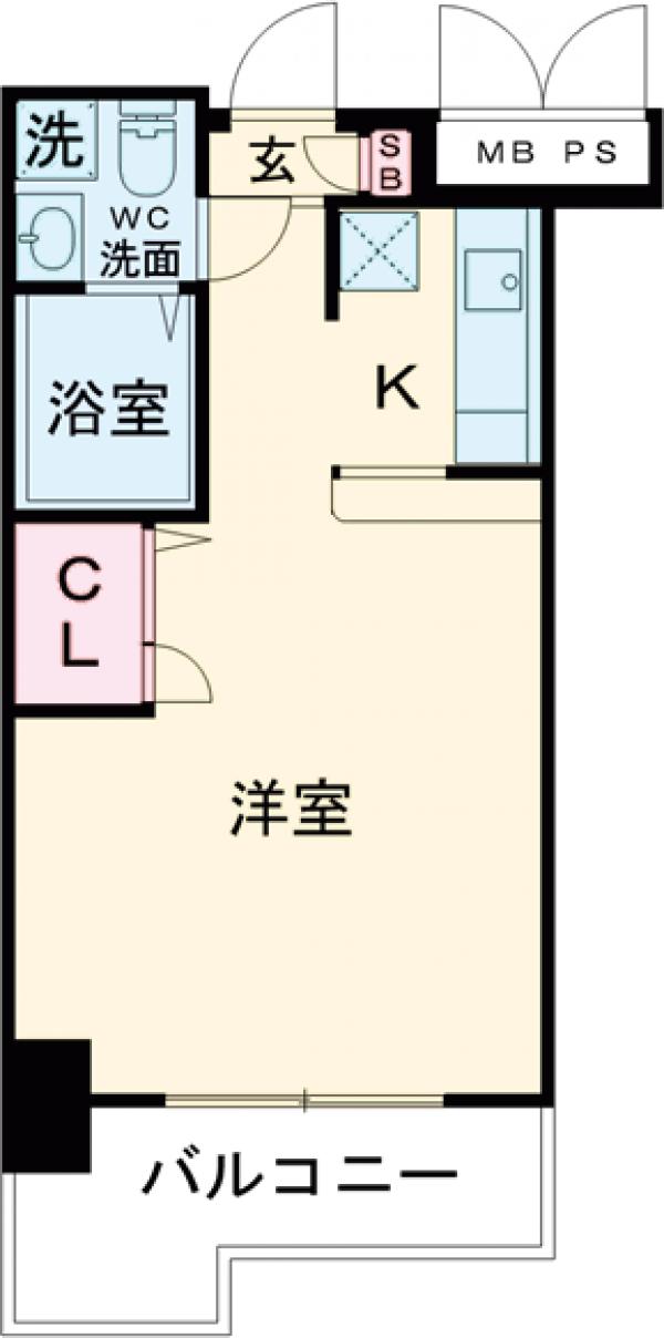エステートモア薬院倶楽部の間取り