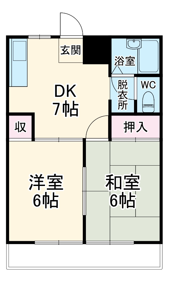 ベルメゾン・オオノの間取り