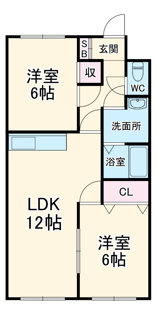 イーストコーポラス1の間取り