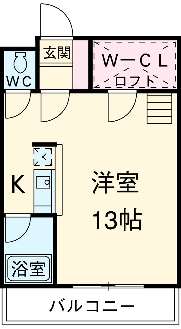 セザンヌ西高師の間取り