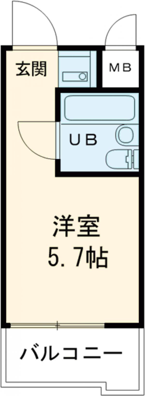 トップルーム都立大学の間取り