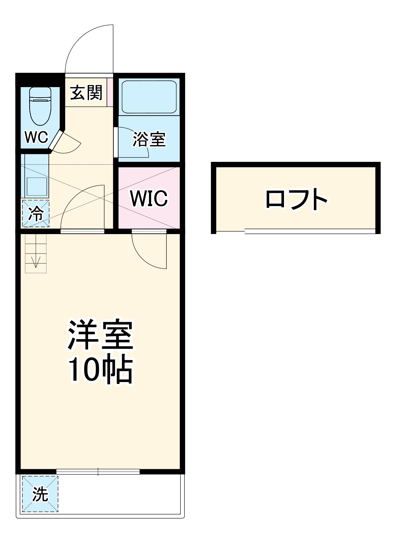 セザンヌ片西の間取り