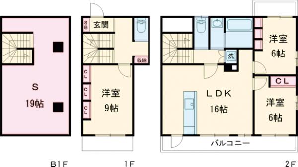 自由が丘クイーンホームズの間取り