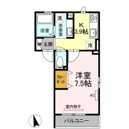 JUNES大倉山の間取り