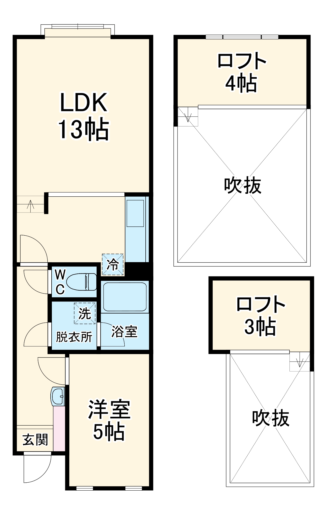 セザンヌ原町2の間取り