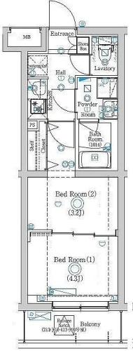 ラフィスタ下丸子の間取り