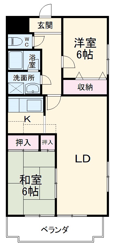 フィオーレ田中Ⅲの間取り