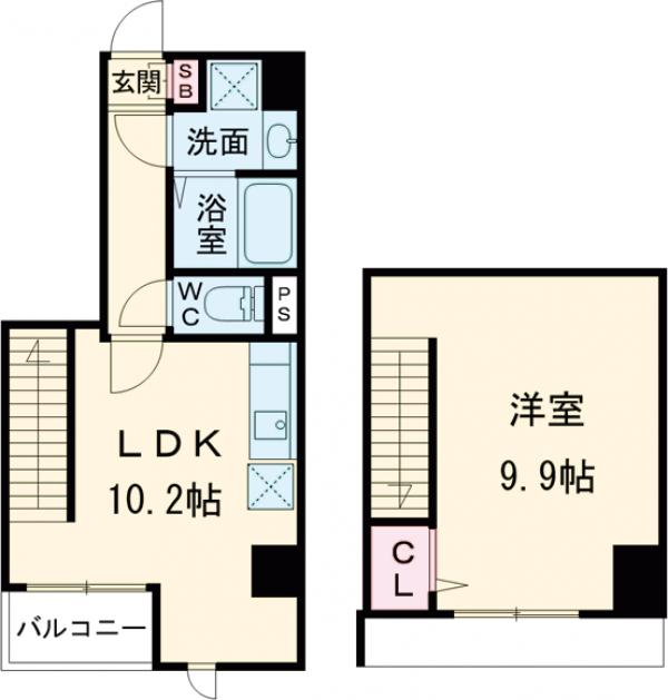 ラフィスタ蒲田南の間取り