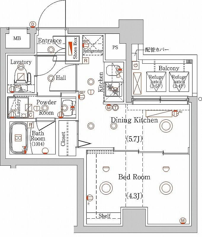 ラフィスタ多摩川の間取り