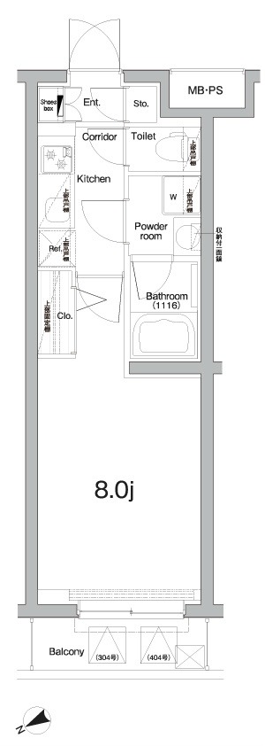 PREMIUM CUBE G 三軒茶屋の間取り