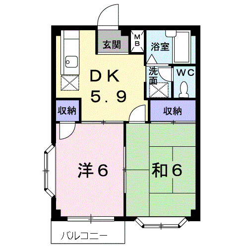 エルディムYの間取り
