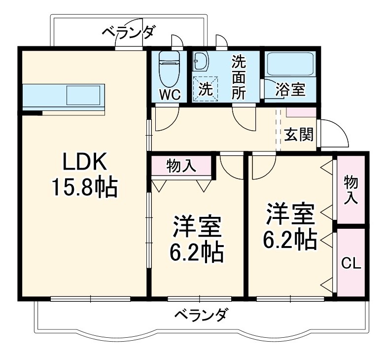 カーサノーブルの間取り