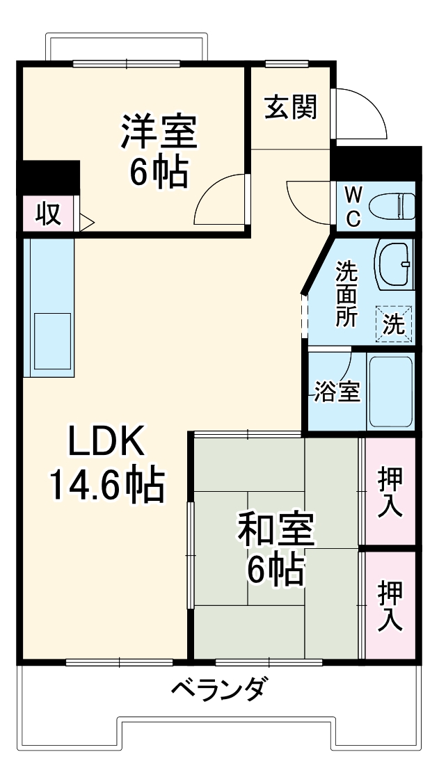 メゾン・シャン・ビラージの間取り