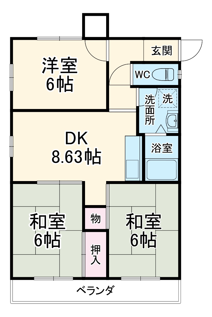 ジュピターハイム高見の間取り