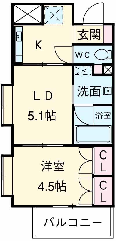 レジディア池尻大橋の間取り