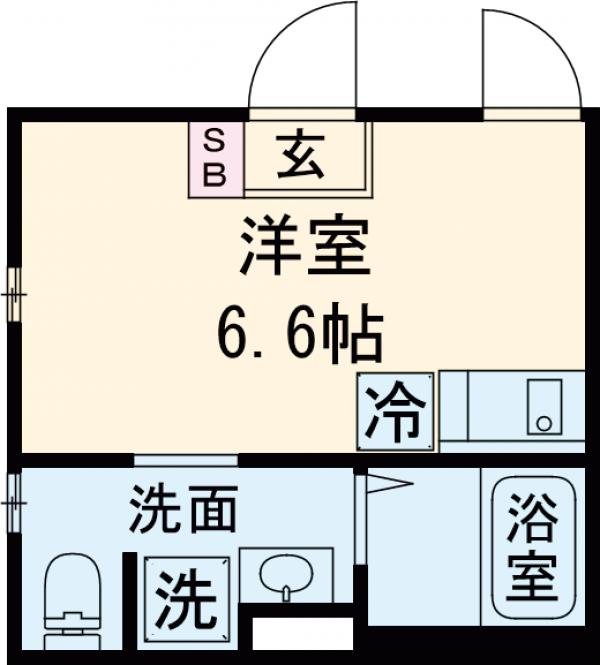 キャッスル廣瀬若林の間取り