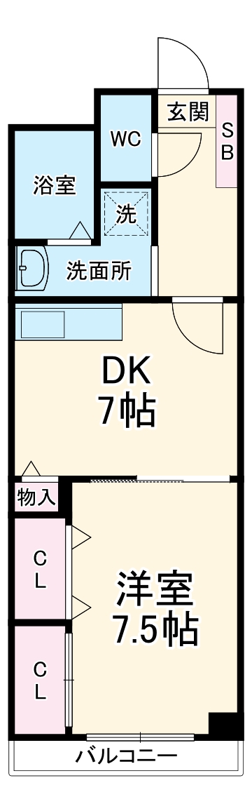 横田商事第6ビルの間取り