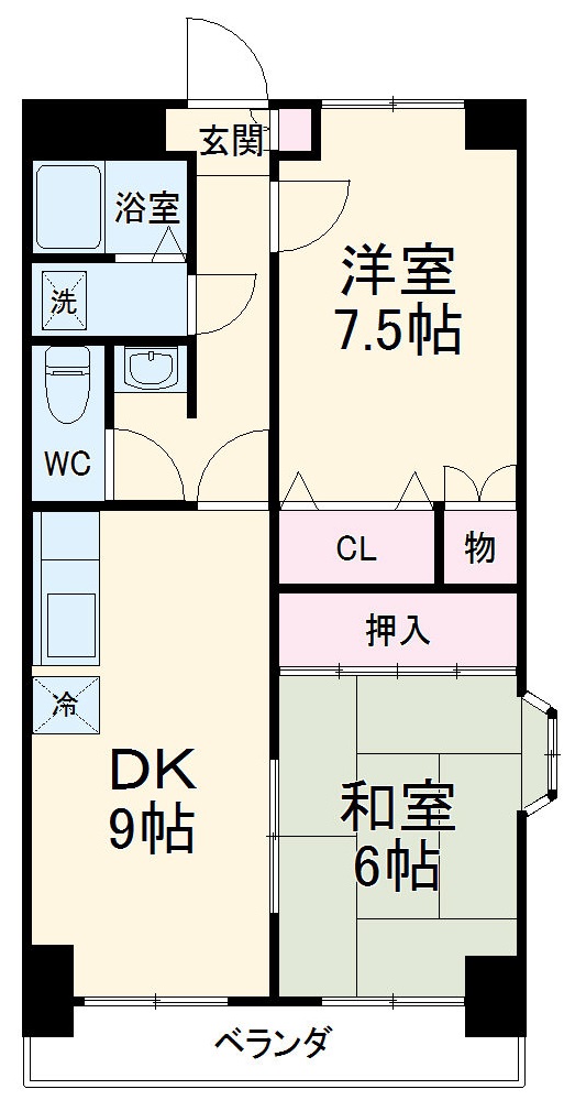 サン・エヴォリュエの間取り