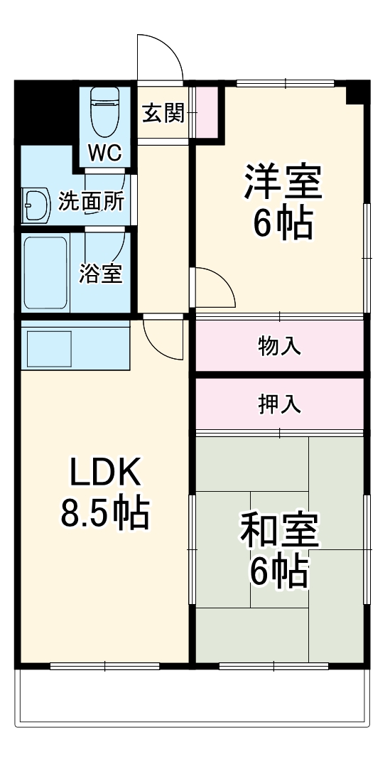 ビバーチェ21の間取り
