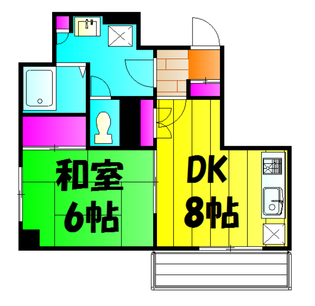 桜フラッツの間取り