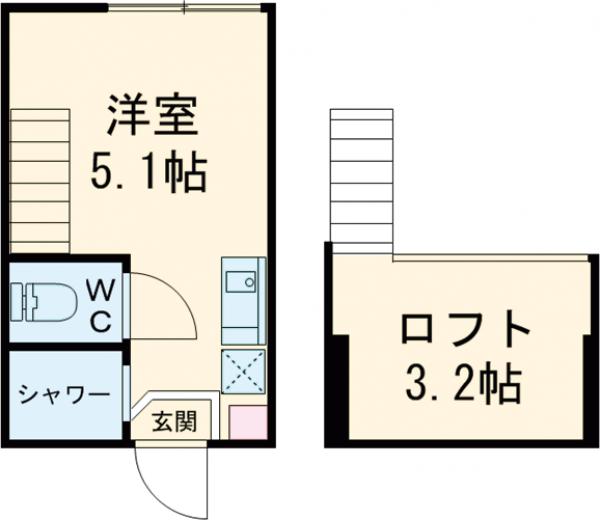 ハーモニーテラス八幡山Ⅱの間取り