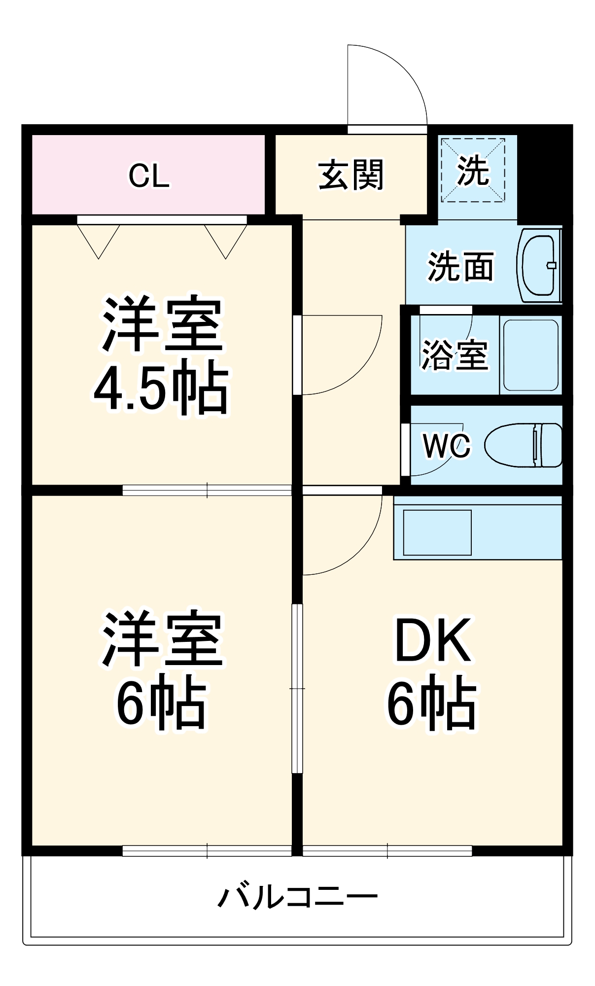 フリベール高見の間取り