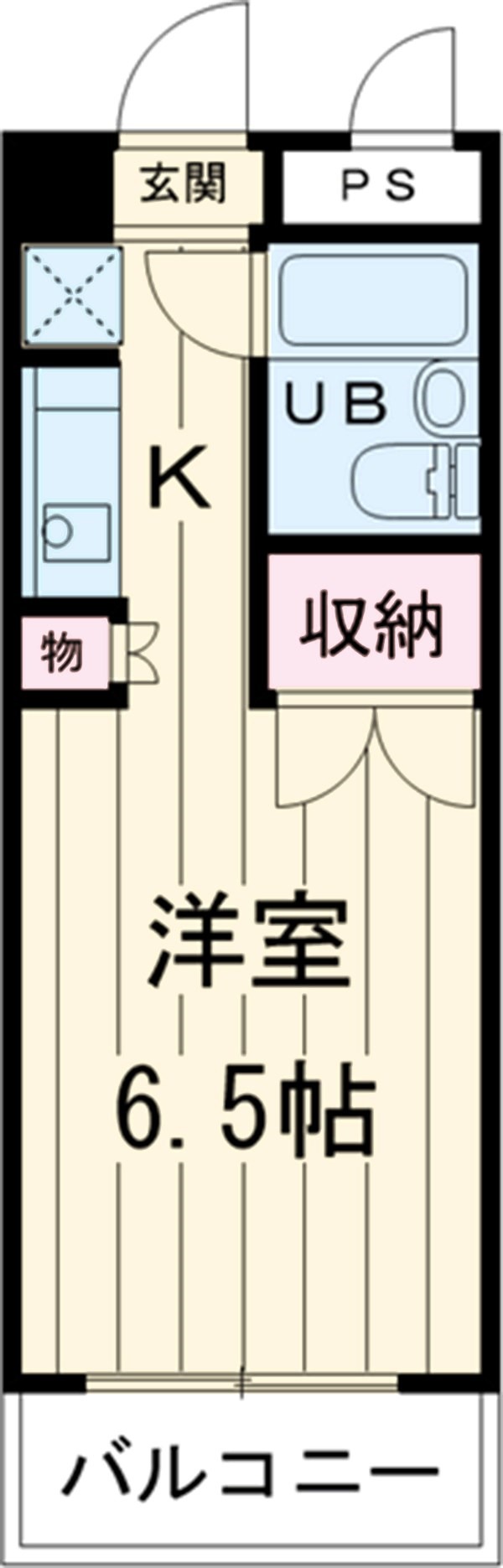 太子堂の完工年月(1991年3月)築の賃貸マンションの間取り