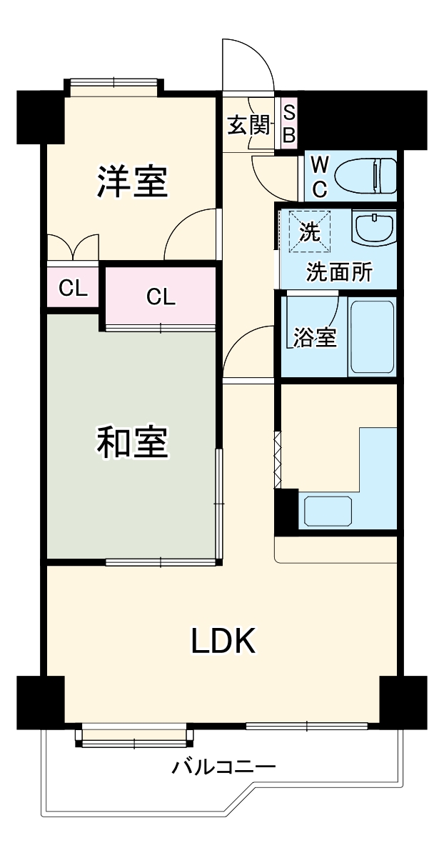エヌエフ中浦和の間取り