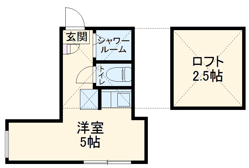 ロンジェスマン三宿の間取り