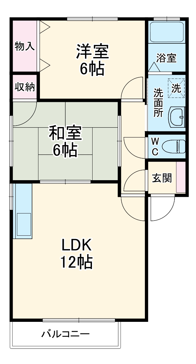 グリーンステージ東橋良 Aの間取り