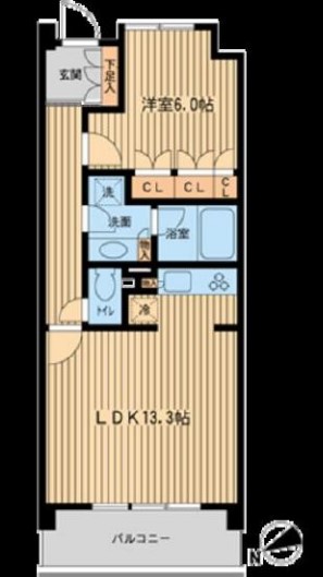 HF若林公園レジデンスの間取り