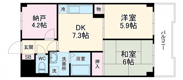 プリムローズ菊名壱番館の間取り