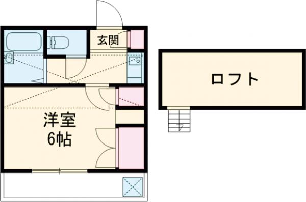 リューズハイムA棟の間取り