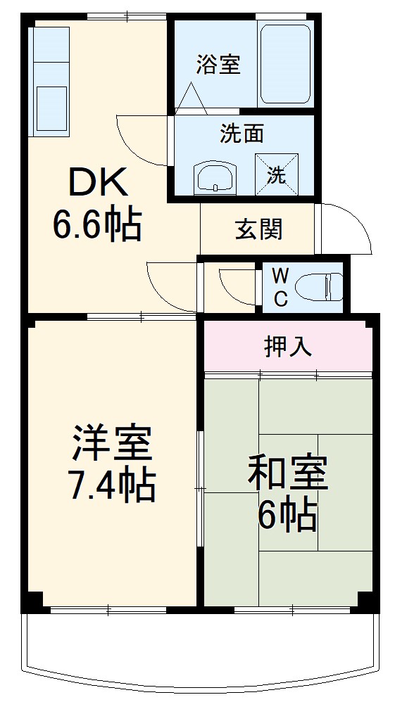 アプローズ B棟の間取り