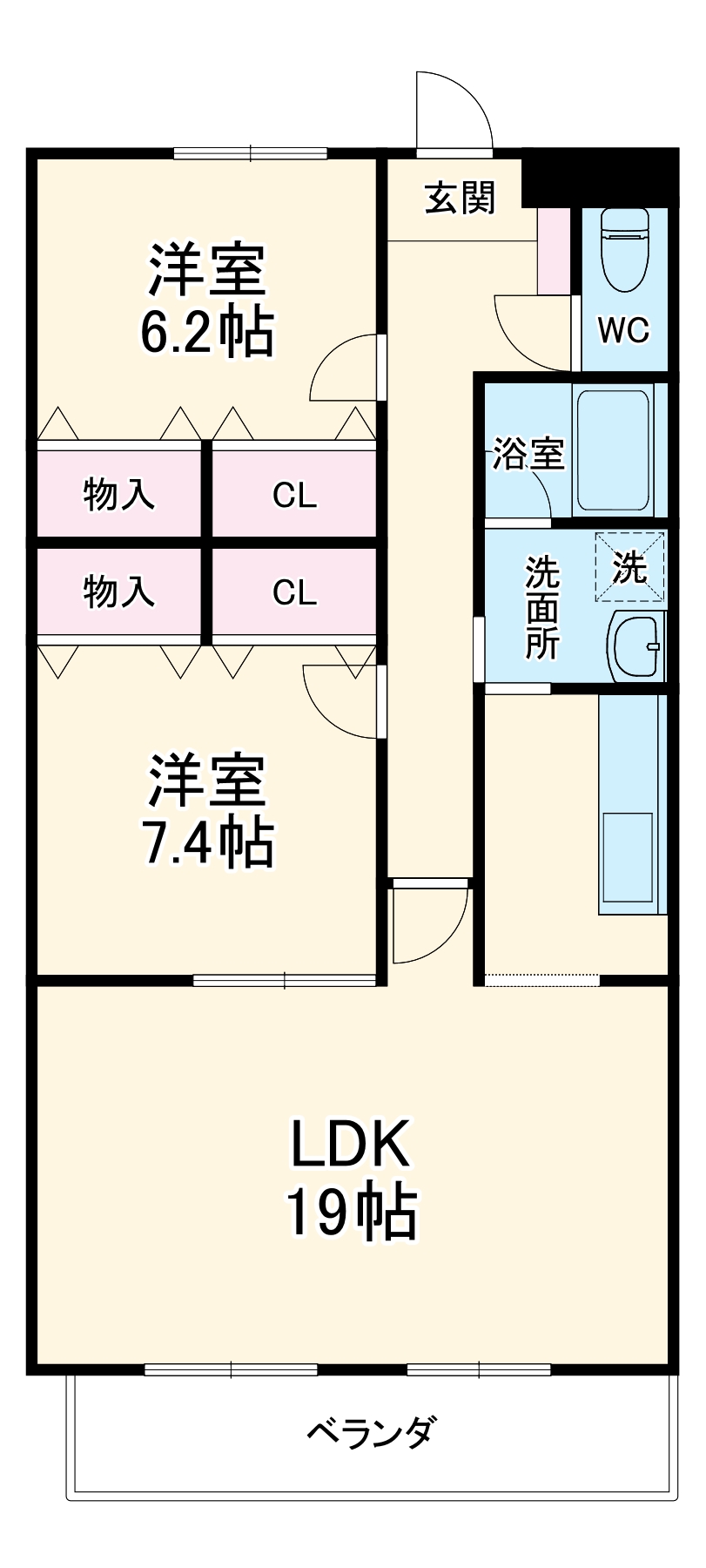 エスポワールの間取り