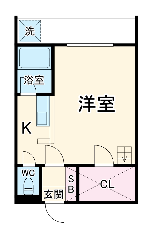 セザンヌ三谷の間取り
