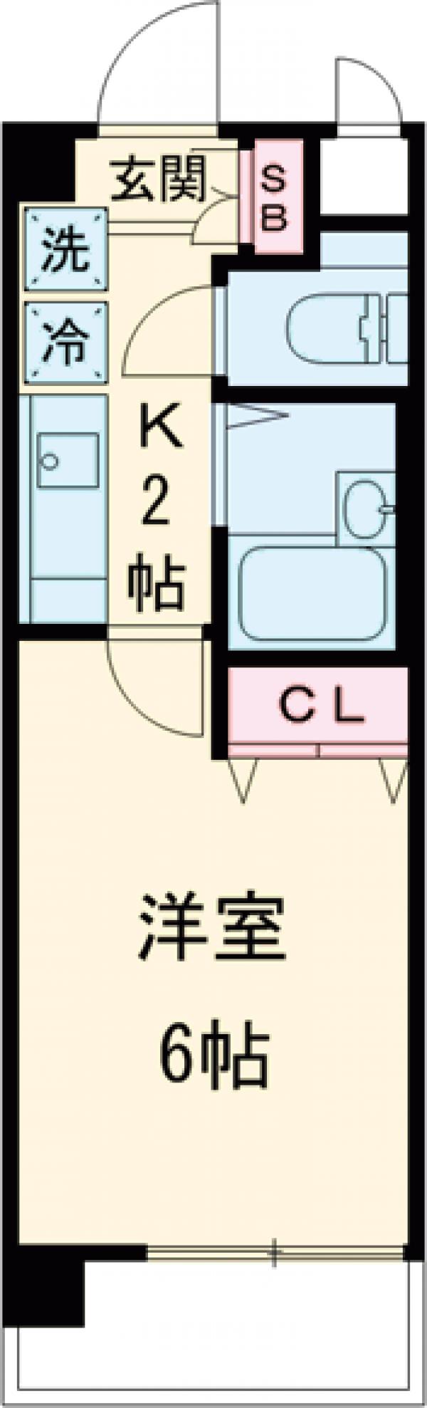 タケオクリスタル等々力の間取り