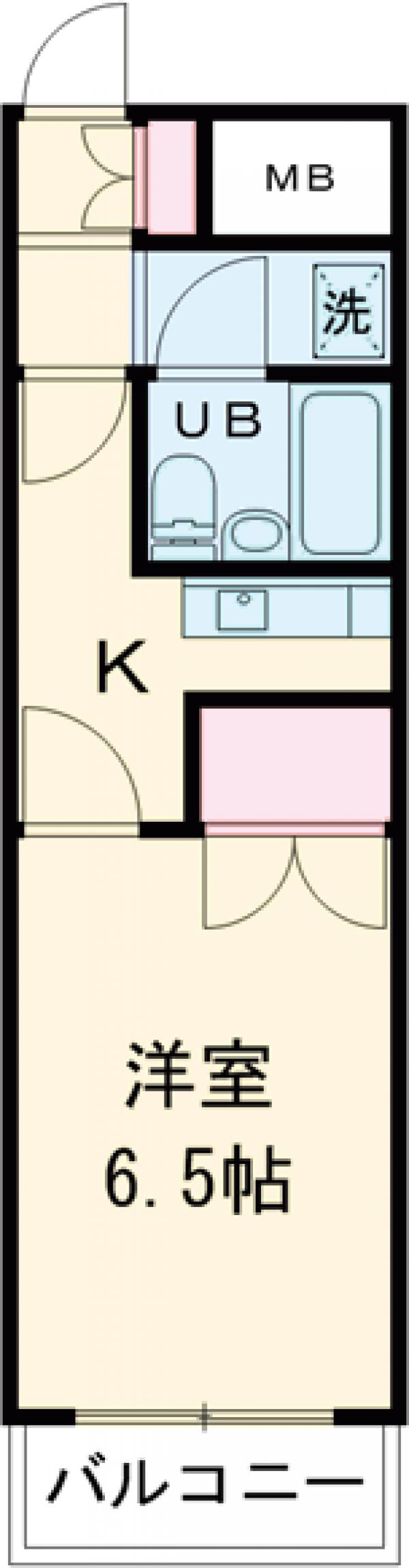 東葛西の完工年月(1991年5月)築の賃貸マンションの間取り