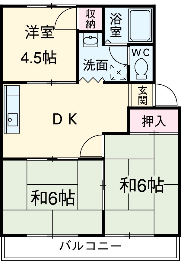 エルハイム森の間取り