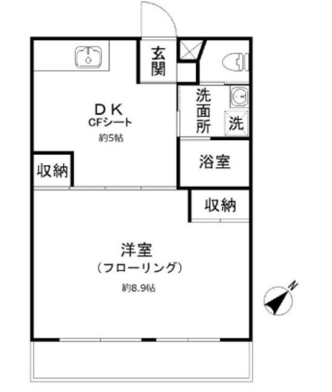 グランベル松陰の間取り